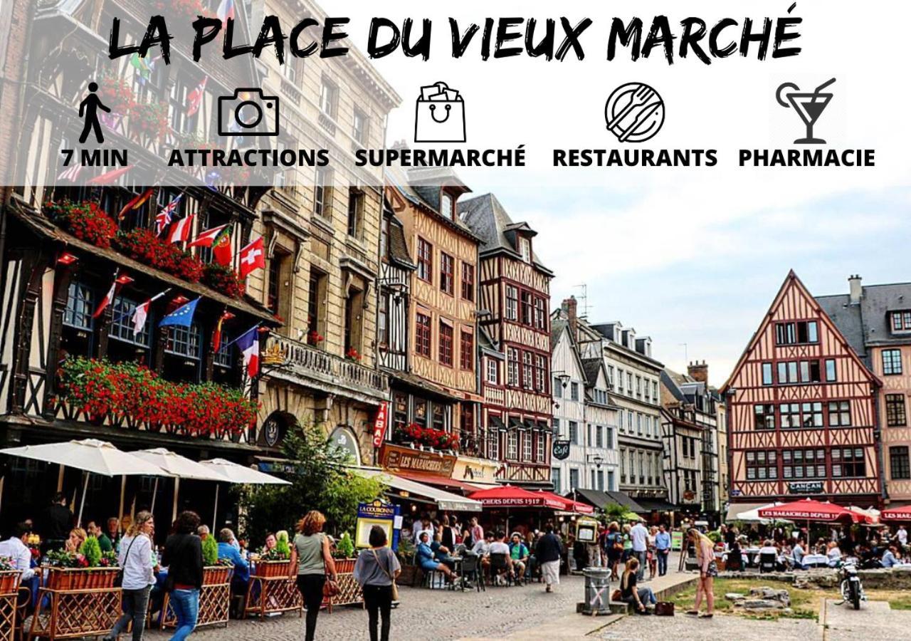 Cosy'Appart - La Cauchoise Lägenhet Rouen Exteriör bild